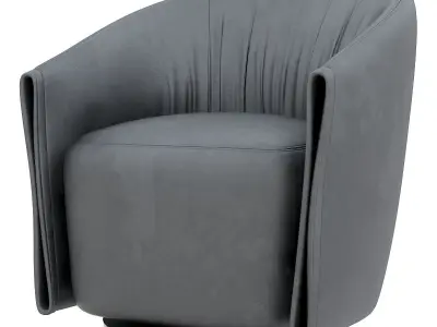 Modern light luxury style sofa chair 3d model Low-poly 3D model