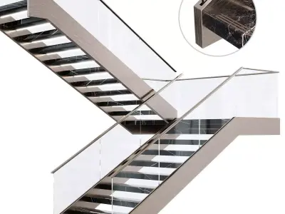 Modern luxury staircase 3 3D model