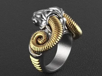 Aries ring 3D print model