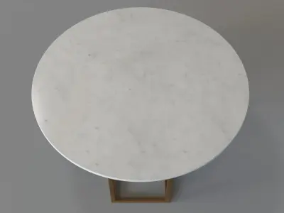 Summit Coffee Table Raw Brass 3D model