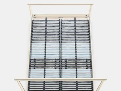 GJORA Bed frame 8 Low-poly 3D model