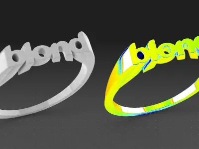 Frank Ocean Blonde Ring 3D print model