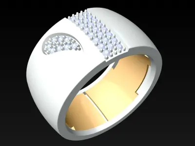 Diamond Ring - Womens Rings - N816433 3D print model