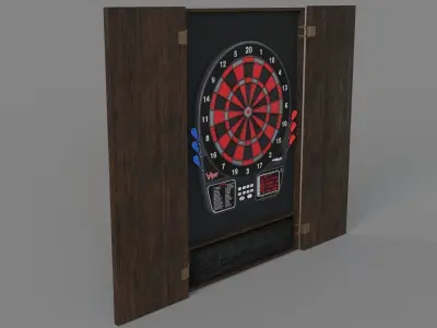 Viper 797 Electronic Dartboard Espresso 3D model