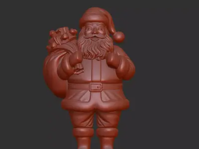 High-Poly Santa Claus 3D Print Model  ZBrush Sculpted  Scalable 3D print model