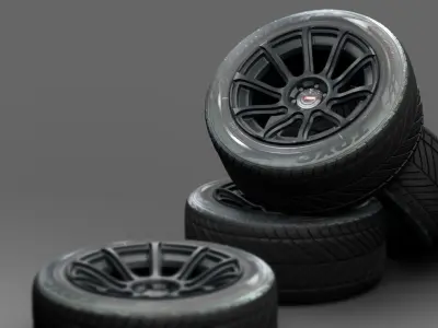 Wheel Rays Gramlights 57Tran X Low-poly 3D model