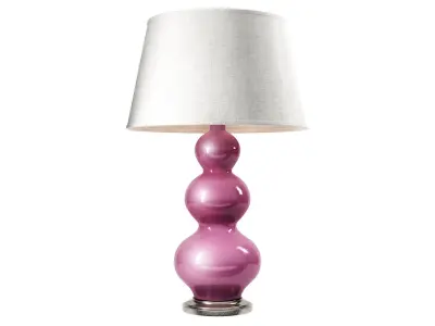 Ceramic Table Lamp Low-poly 3D model