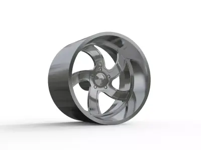 INTRO Twisted Flow WHEEL 3D PRINT MODEL  3D print model