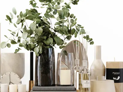 Decorative Set 181 Low-poly 3D model