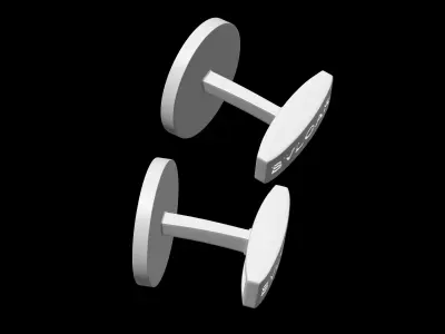 BULGARI - BVLGARI BVLGARI - CUFFLINKS 3D print model
