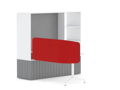 Herman Miller Locale Desk and Cabinet 3D model
