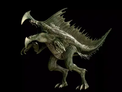 Raptor2 Low-poly 3D model