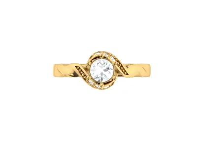 Floral Delight Diamond Ring Online Shopping 3D print model