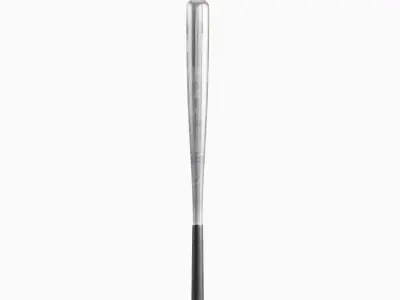 Steel Baseball Bat 01 Low-poly 3D model
