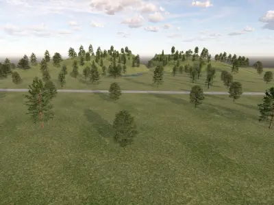 Hill Revit - Mountain Revit - Forest Revit 3D model
