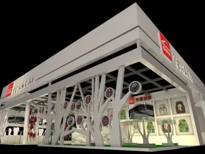 Exhibition - Area - 12X15-3DMAX2009-01 3D model
