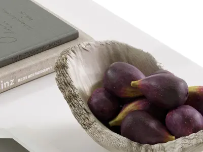 coffee table decor set 004 3D model