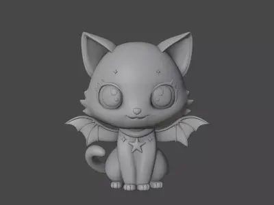 Halloween cat 82 3D print model