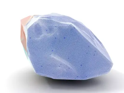 Prismatic Gem model pack Low-poly 3D model