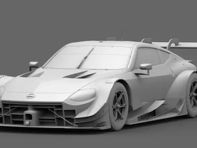 Nissan Z400 GT500 Super GT 2022 2023 Nismo Exterior Low-poly 3D model