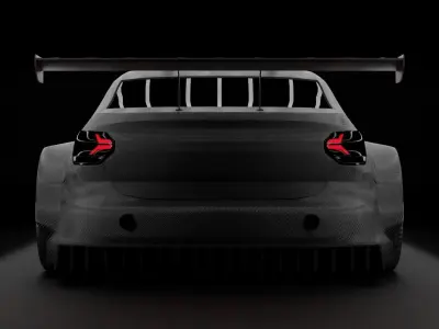 Dacia Logan 2021 STCC edition rigged 3D model