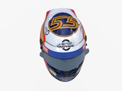 Sainz helmet 2019 Low-poly 3D model