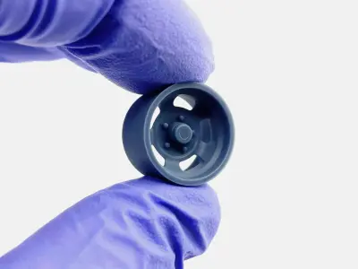 15x10 US Indy Mag Wheel and Brake 3D print model