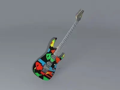 Ibanez JPM100 P1 John Petrucci model guitar Free 3D model