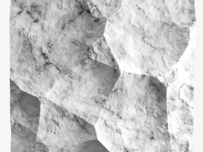186-RockPanel rock wall art 3D model