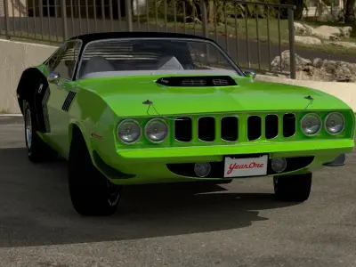 Plymouth Cuda 1970 - 1971 3D model