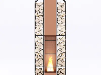 AK47 Design Thor Fireplace 3D model