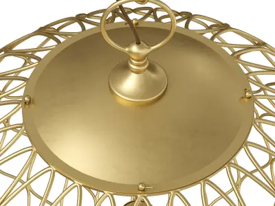 Crate and Barrel Hoyne brass pendant 3D model