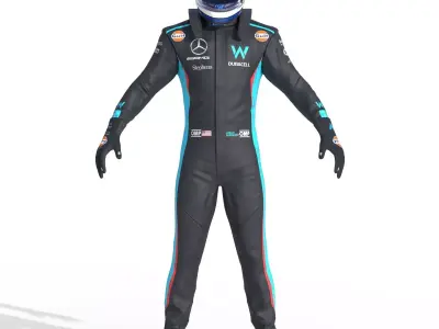 F1 Williams Suit 2023 3D model