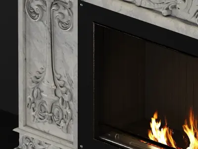 Classic Fireplace 3D model