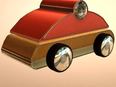 Toy car 02 Low-poly 3D model