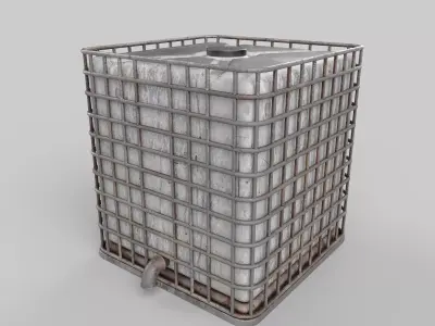 diesel tank Low-poly 3D model