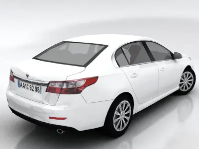 Renault Latitude Low-poly 3D model