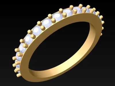 Diamond Ring - Womens Rings - N326259 3D print model