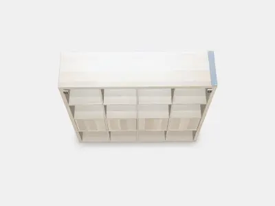 KALLAX Shelving unit with 4 inserts 18 Low-poly 3D model