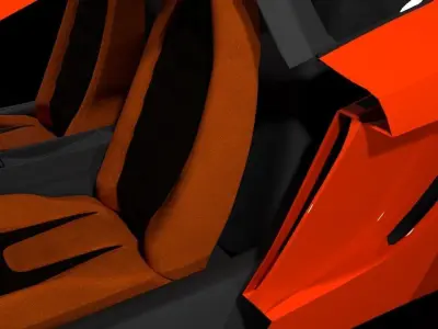 Mclaren 12c  Low-poly 3D model
