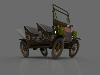 ghost car 02 Free 3D print model
