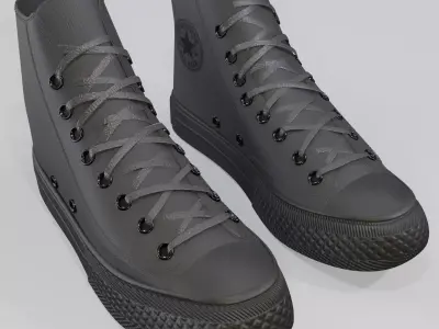 Basketball Leather Shoes Chuck Taylor 3D model