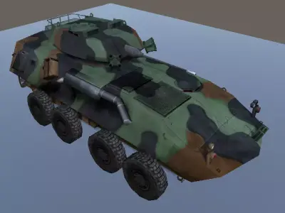 LAV-25 very low-poly 3D model Low-poly 3D model