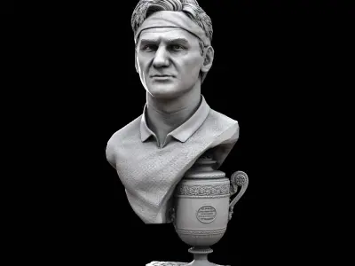 Federer and Nadal for 3D printing 3D Model Pack