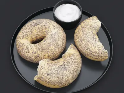 Bagel Plate 3D model