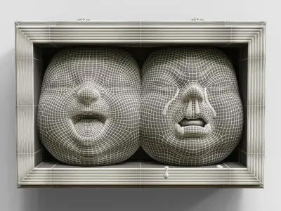 Room for Two Sculpture 3D model