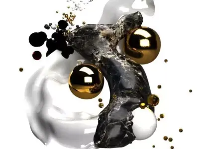 big bang abstract 3D model