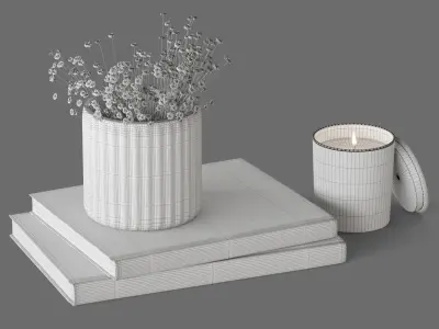 Decor Gypsophila Set 25 3D model
