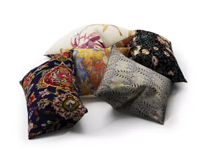 Oriental pillows 3D model