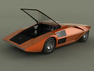 Lancia Stratos Zero Concept 3D model
